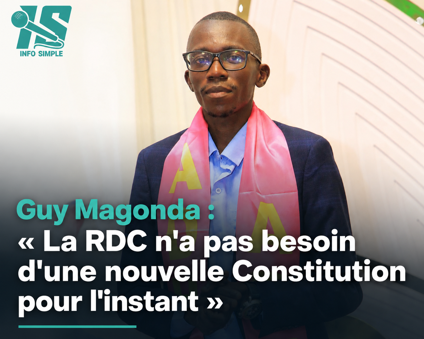 Guy Magonda réagit au débat sur la réforme de la Constitution RDC